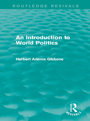 cover image of An Introduction to World Politics